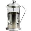 imageOvente French Press Coffee 34 Ounce Heat Resistant Borosilicate Glass amp 3 Stainless Steel Plunger Filter System Portable Pitcher Tea Maker with Mesh Filter and Free Measuring Scoop Silver FSC34S34ounce