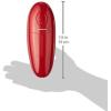 imageOvente Electric Can Opener with One Touch Start Button Smooth Edge Automatic Can Opener for Seniors and Teens Compact and Light 4 AA Batteries Operated Maroon