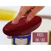 imageOvente Electric Can Opener with One Touch Start Button Smooth Edge Automatic Can Opener for Seniors and Teens Compact and Light 4 AA Batteries Operated Maroon