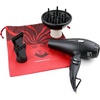 image:imageOvente 1875 Watt Professional Hair Dryer with Diffuser Ionic amp Tourmaline Technology For Body Volume amp Smoothing Concentrator Nozzle Attachment Lightweight for Home and Travel Use Black X5IBlack