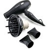 image:imageOvente 1875 Watt Professional Hair Dryer with Diffuser Ionic amp Tourmaline Technology For Body Volume amp Smoothing Concentrator Nozzle Attachment Lightweight for Home and Travel Use Black X5IBlack