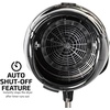 image:imageOvente Professional Salon Hand Bonnet Hair Dryer 1000 Watts Adjustable Professional Hood Dryer Stand Adjustable Temperature Control with Up Rolling Base and Wheels Salon Equipment Black HDS223B