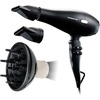 image:imageOvente 1875 Watt Professional Hair Dryer with Diffuser Ionic amp Tourmaline Technology For Body Volume amp Smoothing Concentrator Nozzle Attachment Lightweight for Home and Travel Use Black X5IBlack