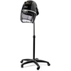 image:imageOvente Professional Salon Hand Bonnet Hair Dryer 1000 Watts Adjustable Professional Hood Dryer Stand Adjustable Temperature Control with Up Rolling Base and Wheels Salon Equipment Black HDS223B
